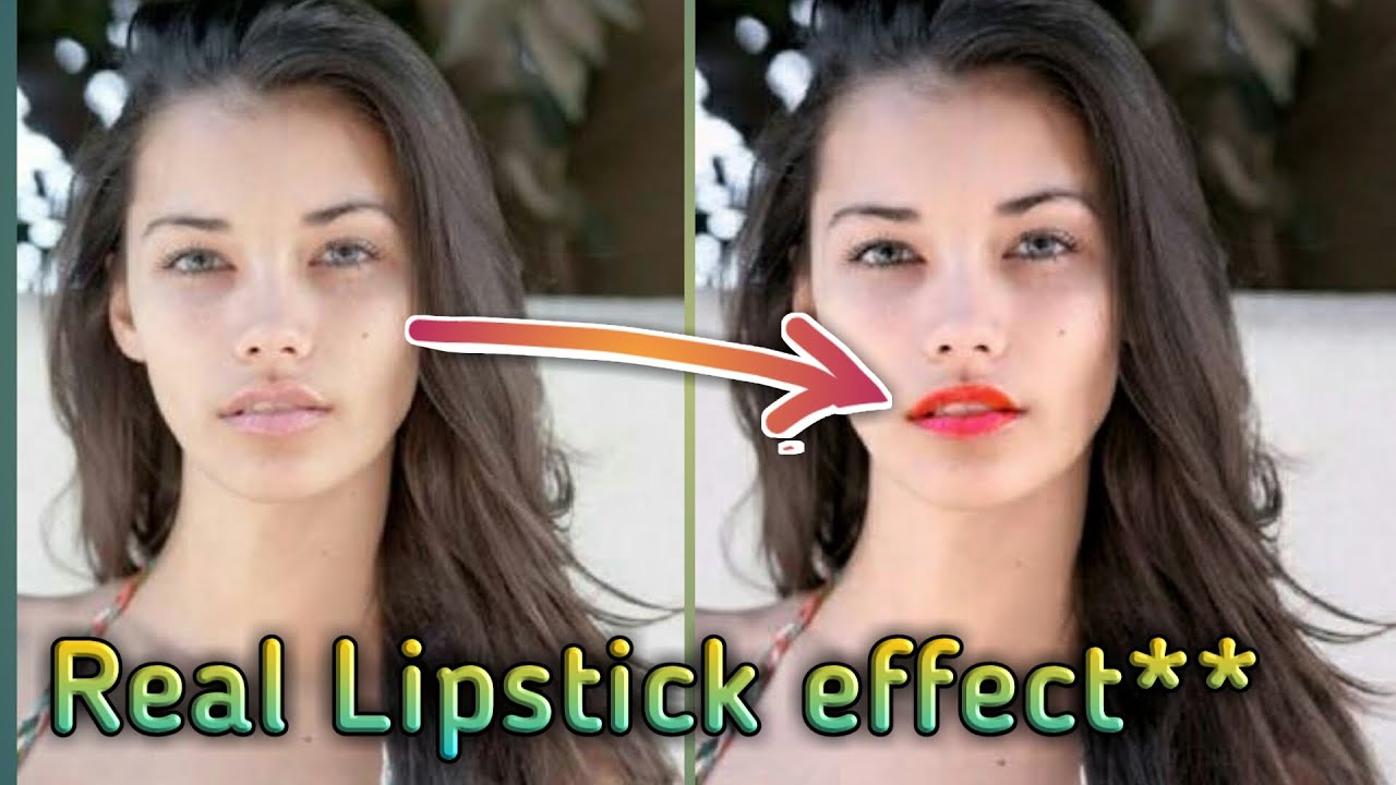 Get real Lipstick effect Easily|| Step By Step**in Snapseed By Saurabh Sonwani||