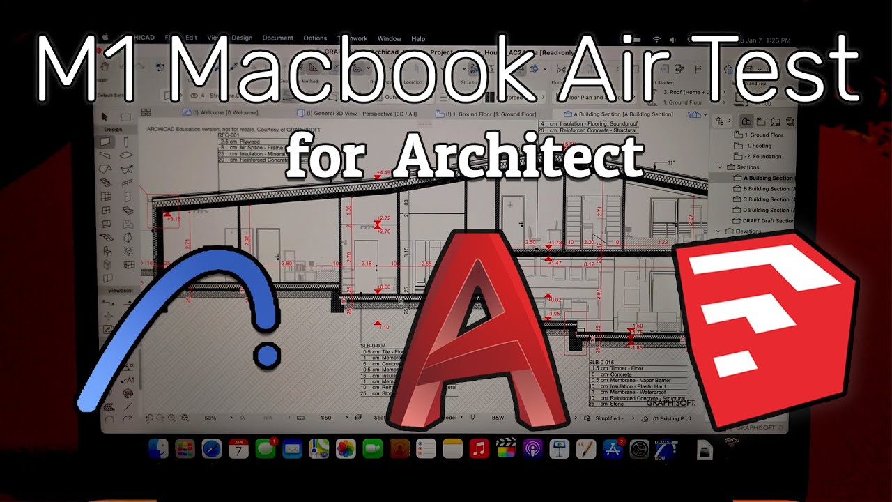 M1 Macbook Air for Architect | ArchiCAD, AutoCAD, SketchUp