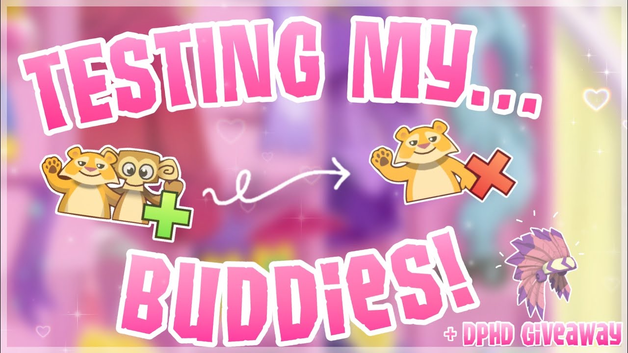 TESTING MY BUDDIES + DARK PINK HEADDRESS GIVEAWAY! | ANIMAL JAM CLASSIC