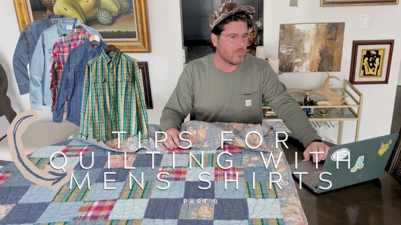 Пошив лоскутного одеяла из стопки подержанных рубашек представлял собой определенные трудности.