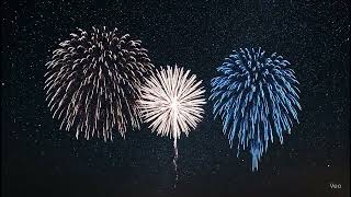 6 Hours of Stunning Fireworks Over a Starry Night | Relaxing Firework Background Display