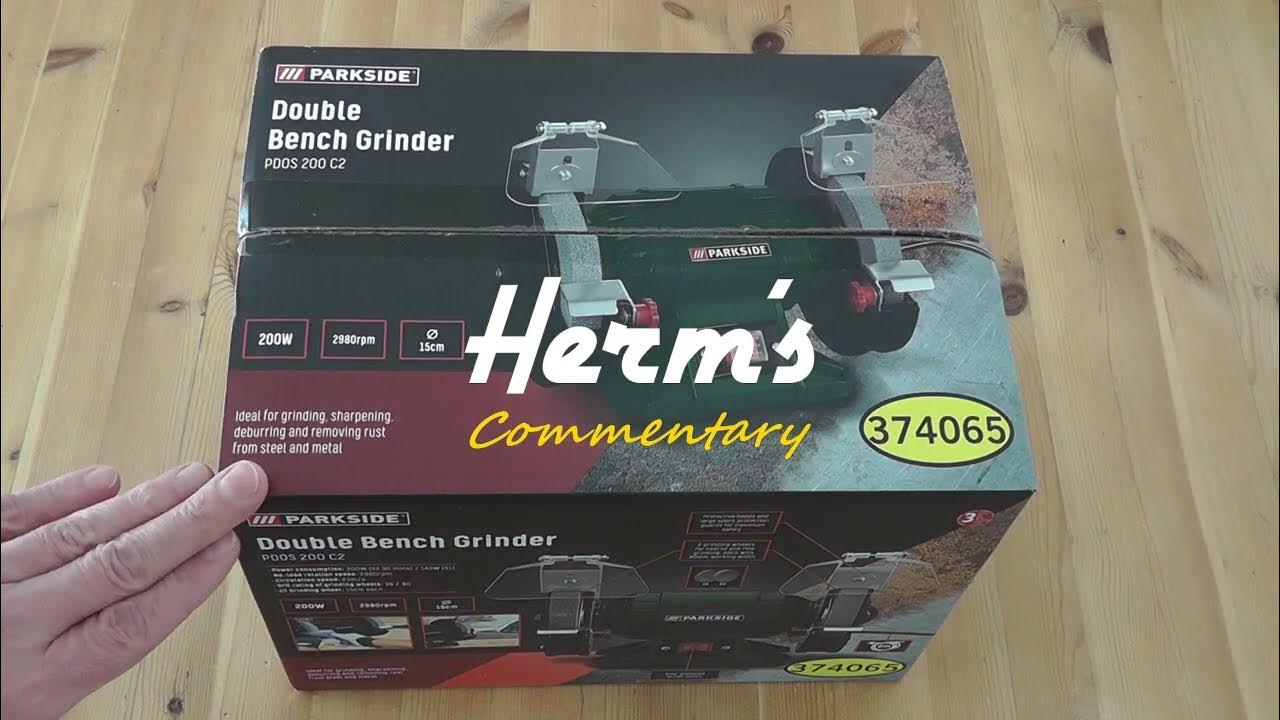 Parkside Double Bench Grinder PDOS 200 C2 - Unboxing Testing and my  Comments to this Budget machine - YouTube