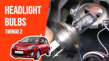 How to replace the headlight bulbs Twingo mk2 💡