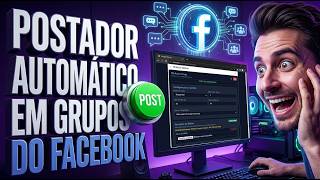 Robô de Divulgação Facebook: Como Postar em Dezenas de Grupos no Automático - Como Automatizar Posts screenshot 3
