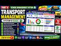 Fully Automatic Transport Management System in Excel | School Management Part 6 | Transport System
