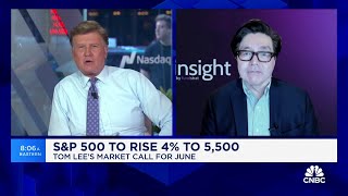 Fundstrat's Tom Lee: S&P 500 will rise 4% to 5,500 by the end of June