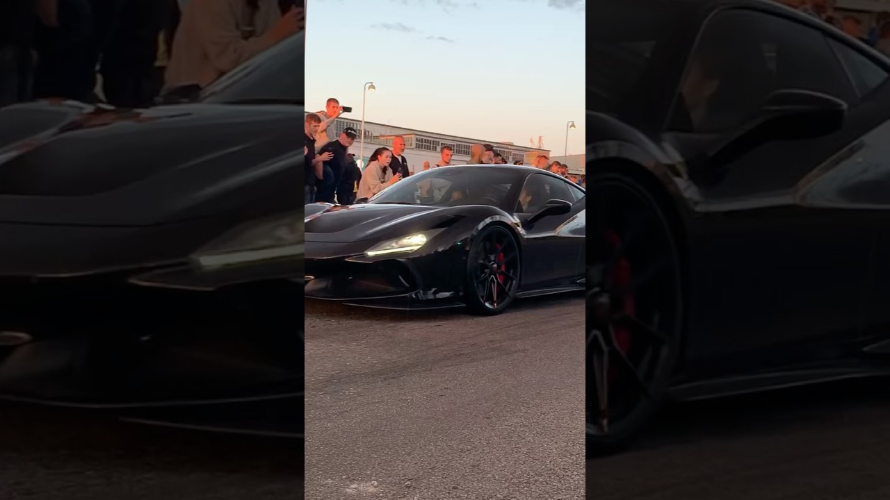 Ferrari F8 Novitec Rosso at a car meet! 