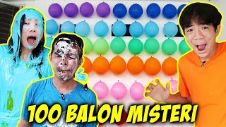 100 BALON MISTERI BERHADIAH HUJAN SLIME ? 😂😂 Tantangan Lucu | CnX Adventurers