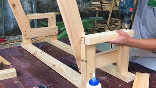 : Making Beautiful Outdoor Chair Swing For Your Garden | Best DIY Woodworking Ideas From Old Pine Wood