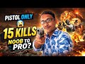 Pistol Only Challenge 😱 15 Kills Gameplay | Pro Player Mode ON 🔥 BGMI | Vishal Vibes Gaming