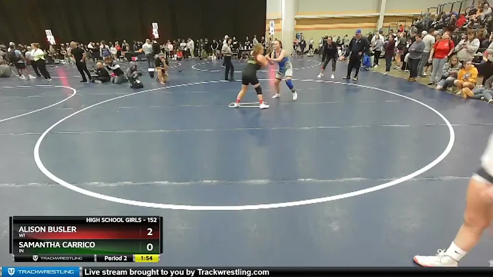 152 Lbs Cons. Round 2 - Samantha Carrico, IN Vs Al...