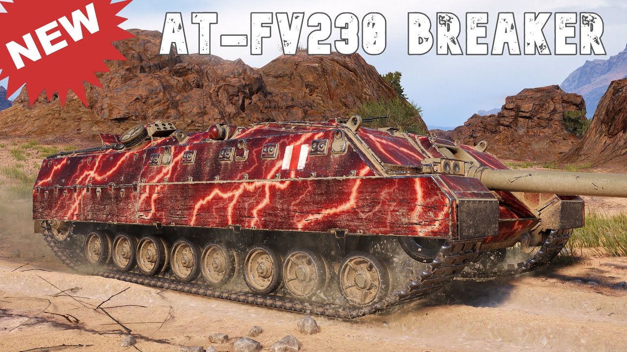 World of Tanks AT-FV230 Breaker - New Tier XI British Tank Destroyer