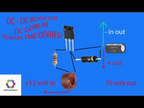 DC - DC BOOSTER (DC -GERİLİM YÜKSELTME DEVRESİ) 12VOLT - 76VOLT ...