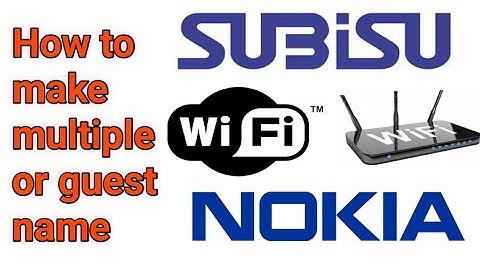 How to make two WiFi networks with one router?
