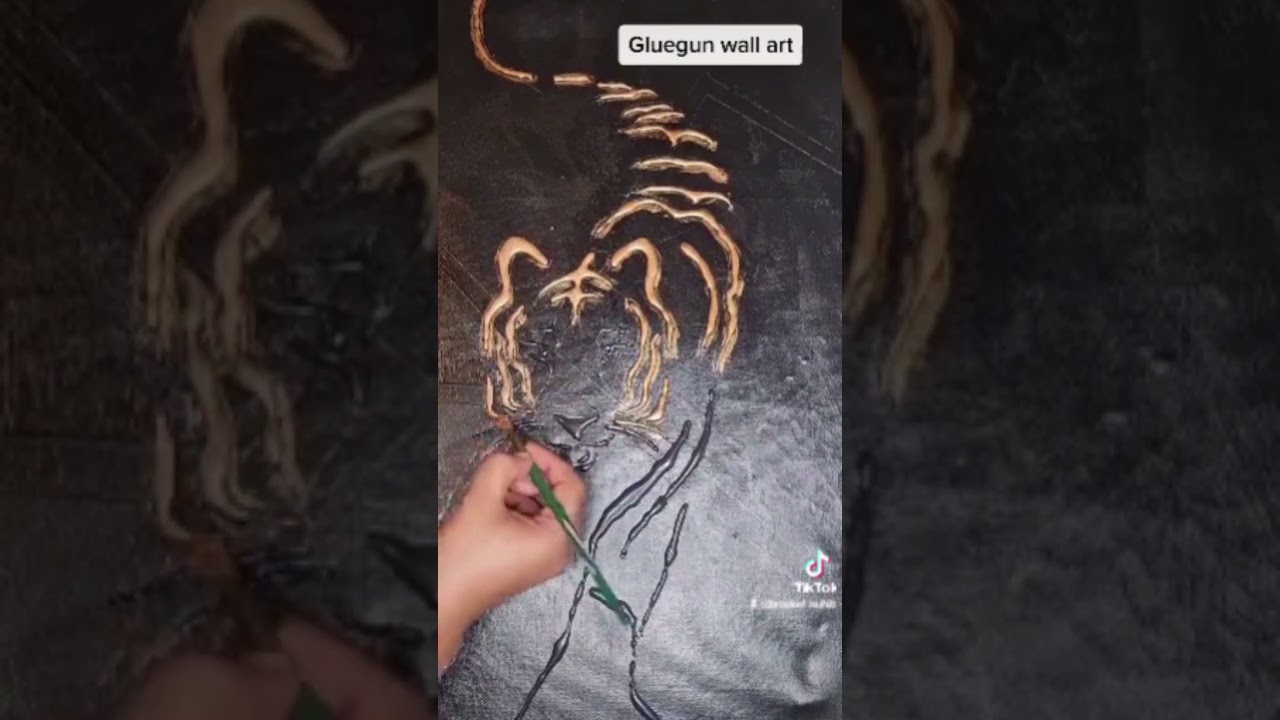 hot glue gun  wall art #glueguncraft glueg #artwork