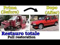 Restauro totale vecchia auto del 1990 - Total restoration of a 1990 car .Verniciatura auto storica