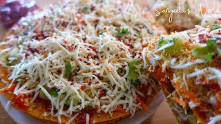 नए तरीक़े से बनाइए 3 लेयर खाखरा पिज़्ज़ा • Khakhra Pizza Recipe • Sangeeta's World