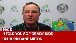 'I told you so:' Sheriff Grady Judd on Milton's impact in Polk County screenshot 2