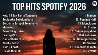 Top Hits Spotify 2026  Kota Ini Tak Sama Tanpamu  Sedia Aku Sebelum Hujan 