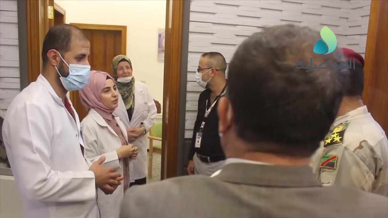 لجنة المتابعة في خلية الازمة تطلع على سير العمل في مستشفى الموصل العام وتقديم الخدمات العلاجية