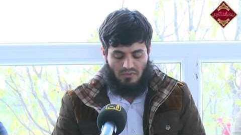 القارئ رعد محمد الكردي بجانب الشيخ عبداللطيف الكردي  يتلو آيات من أواخر س إبراهيم  تلاوة عطرة
