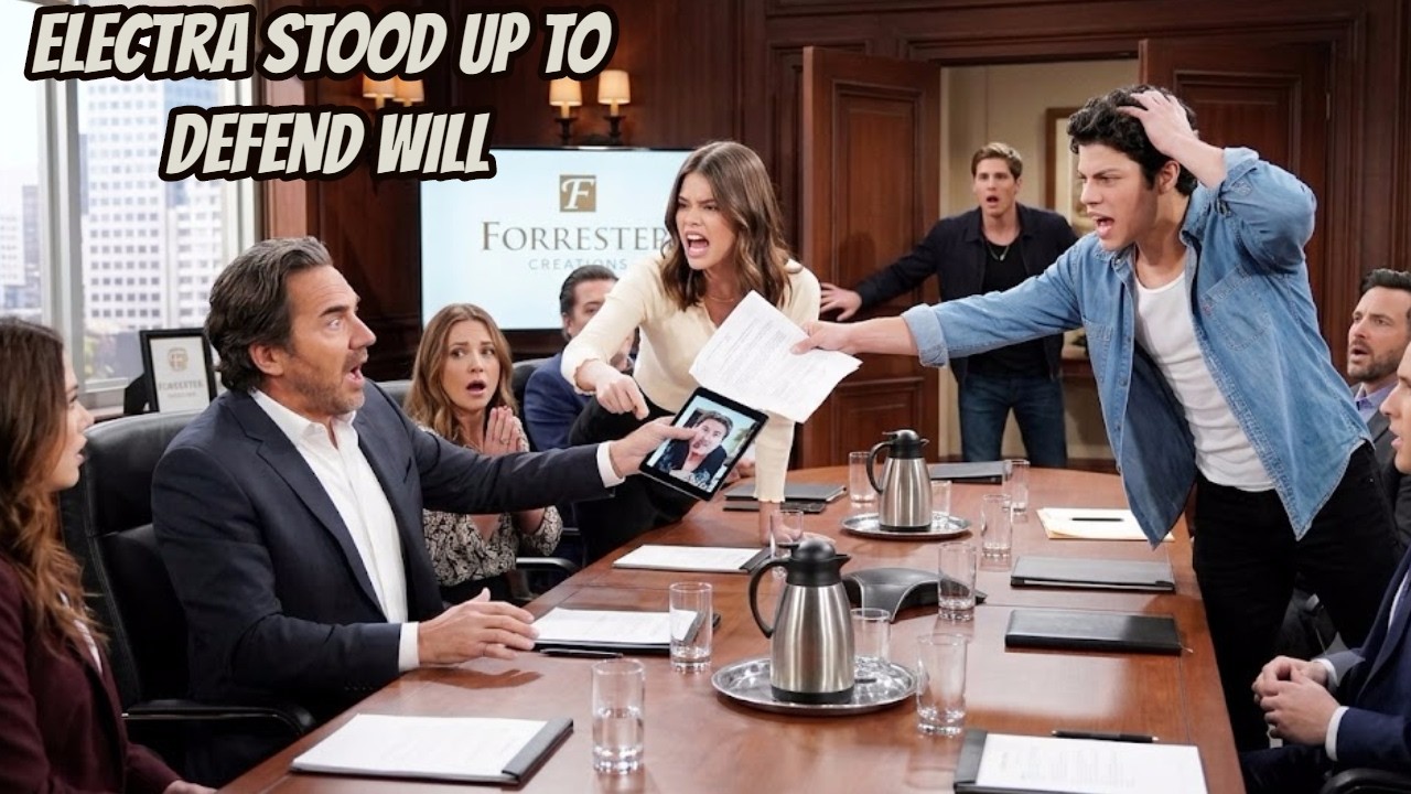 Electra stood up to defend Will and denounce RJ's crimes The Bold and The Beautiful Spoilers - YouTube