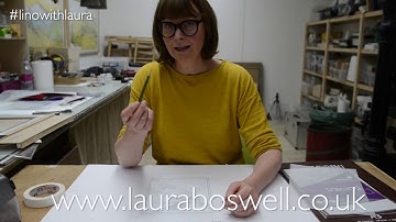 Multi block Lino Print with Laura: Episode 5 - Making a master tracing for multiblock lino