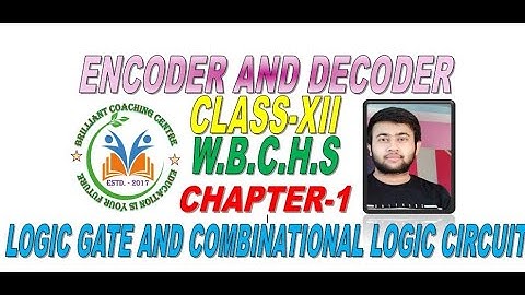 class xii computer application||encoder|| logic gate and combinational circuit  class 12|| Part-9