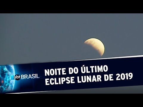 Night of the last lunar eclipse of 2019 | SBT Brasil (07/16/19)