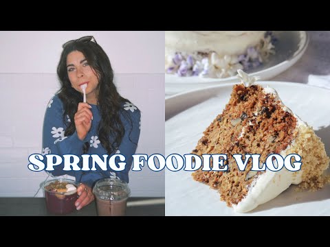 What I Eat on the Mediterranean Diet | the BEST Carrot Cake🥕🎂 | MERCH LAUNCH UPDATE 🧺🌿🌸