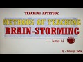 BRAIN STORMING METHODS OF TEACHING
BRAIN STORMING TEACHING METHODS