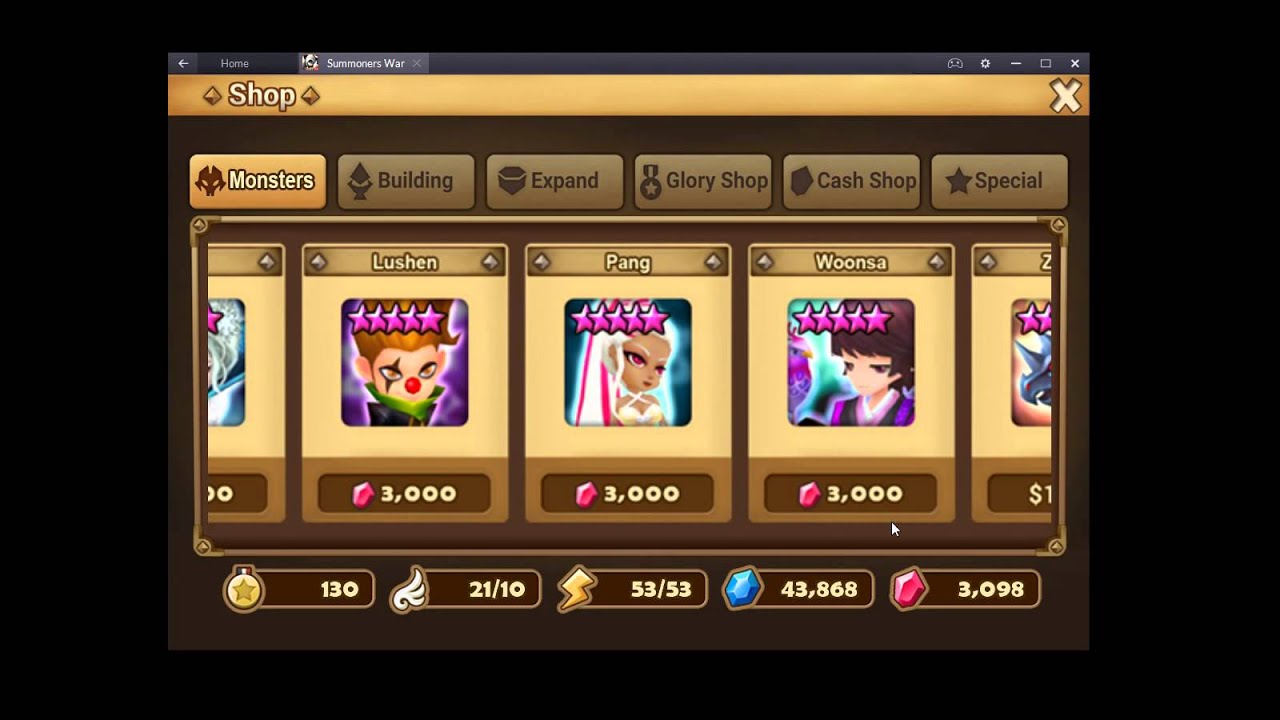 Summoners War - Buying a Lushen