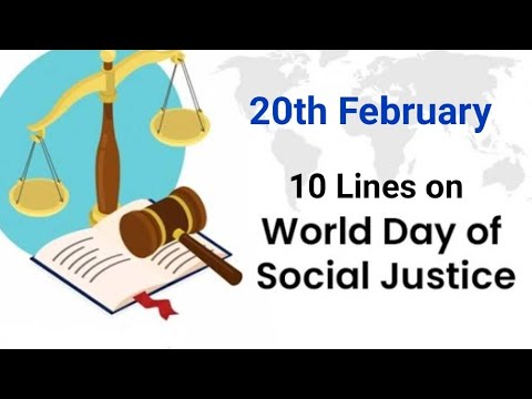 10 Lines on World day of social justice ⚖️ - YouTube