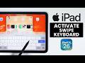 How to Turn On / Activate Swipe Keyboard on iPad (iPadOS 26)