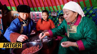 The Uzemchin Mongol Winter Feast! A Day with the Uzemchin Mongol Family in Inner Mongolia, China!