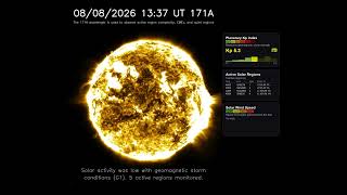 Sun 24 Hour Timelapse All Wavelengths | August 08, 2026