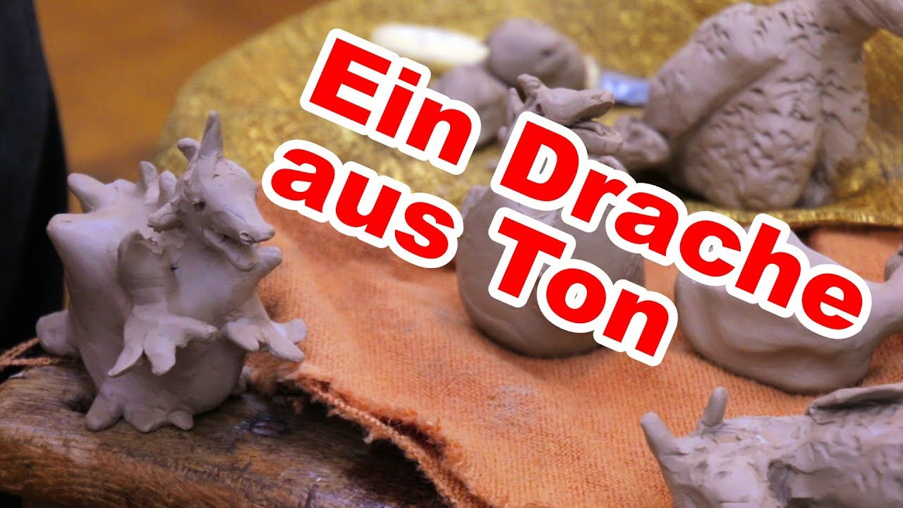 Einen Drachen Aus Ton Formen Tutorial Deutsch German 007 Youtube