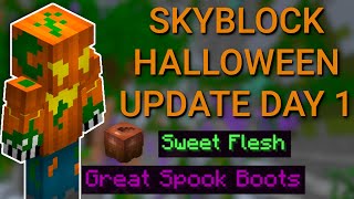 How To Get GREAT SPOOK BOOTS and SWEET FLESH Quick Guide - HYPIXEL SKYBLOCK HALLOWEEN UPDATE!