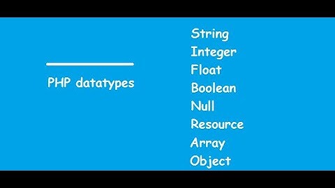 PHP data types, constants, and casting 5