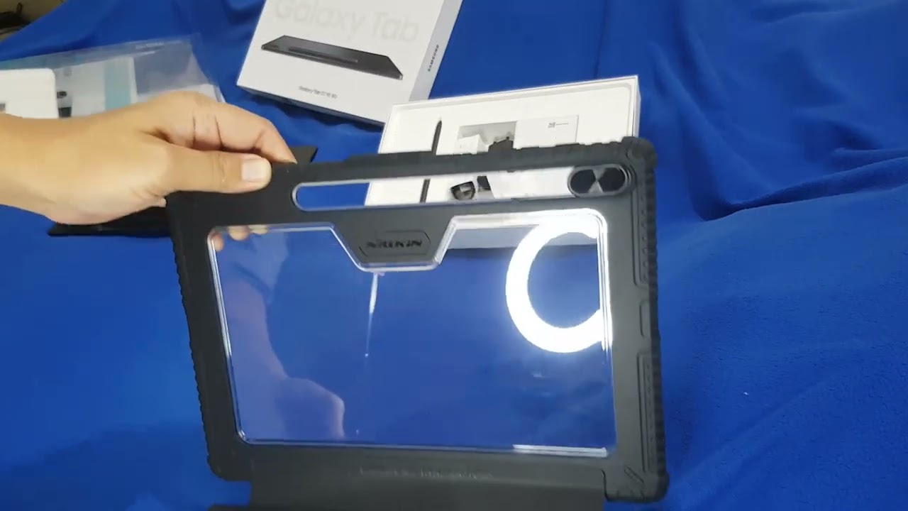 Case Samsung Galaxy Tab S7 FE NILLKIN Bumper Pro Stand - Black, Keren serta Kokoh Unitnya