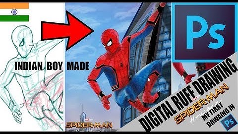 Marvel Spiderman Digital Painting in Photoshop CS6 [TUTORIAL]