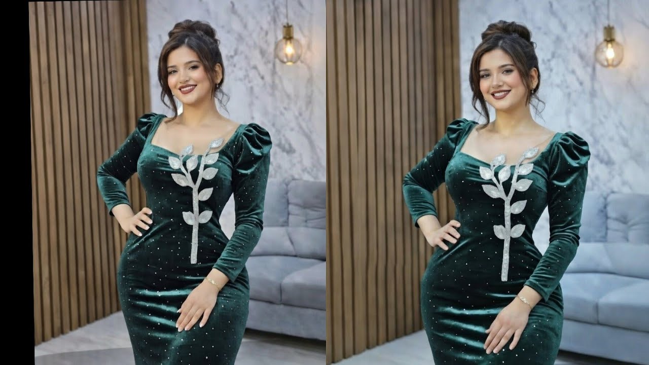 تفصيل روب قطيفة مودال روعة 🌹 بطريقة سهلة ومبسطة 🌺