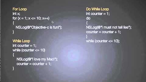 appBuilderTV.com Objective-c Looping