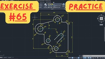 AutoCAD 2D Drawing Step By Step Practice for Beginners #65