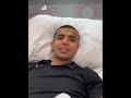 الحكم مصطفي الشهدي بعد اجراء عملية الرباط الصليبى اشكر اتحاد الكرة و لجنة الحكام على المساندة والدعم