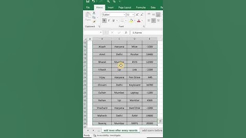 Excel User Must Know This Tricks | Delete All Blank Rows| Delete Blank Rows| #shorts Smart Tech
