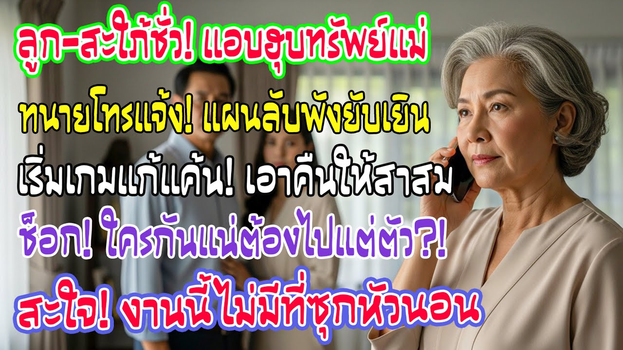 ลูกชายกับสะใภ้แอบวางแผนฮุบทรัพย์ของฉัน…แต่ทันใดนั้น โทรศัพท์จากทนายก็ดังขึ้น และแผนโต้กลับก็เริ่มเดิ