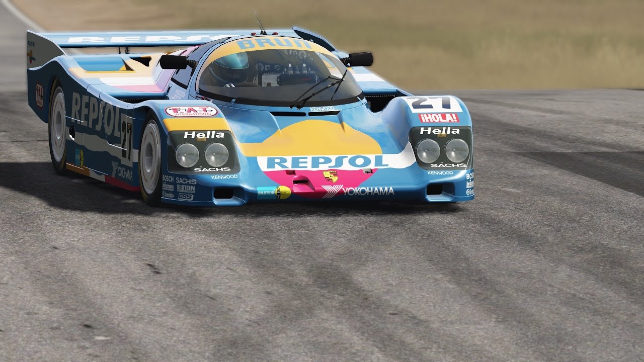 Porsche 962c Long Tail at Riverside International • Assetto Corsa • Download YouTube