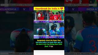 Bangladesh Break Indian Hearts In Super Over Thriller