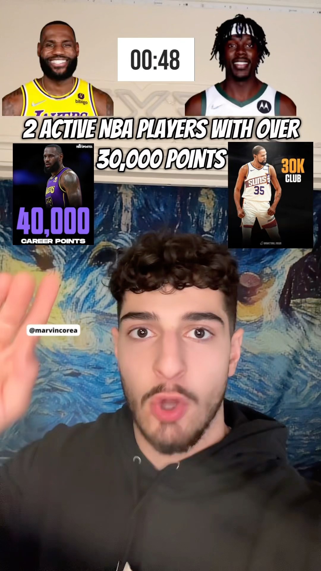 30K CLUB BUT IT’S ACTIVE PLAYERS ONLY?? #nba #kevindurant #lebron #stephcurry #tatum #kobe #fexr